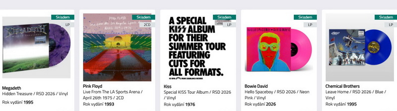 Record Store Day 2026 - z�sadn� tituly