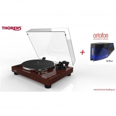 Gramofony / GRAMO / Gramofon Thorens TD 202 / Walnut Piano / Ortofon 2M Blue