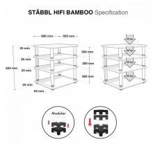 HIFI / HIFI / Hi-Fi stolek / Norstone:St�bbl Bamboo