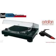 Gramofony / GRAMO / Gramofon Dual DTJ 301 USB / Ortofon Concorde Music Red