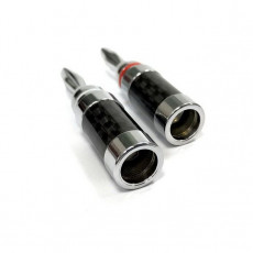 HIFI / HIFI / Koncovky Nakamichi Banana Plugs N04072-Rhodium / 2ks
