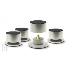 Gramofony / GRAMO / podlo�ka antivibra�n� / Dynavox BA-4 Silver / 4ks