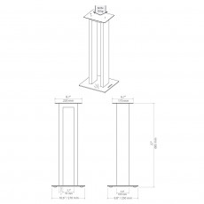 HIFI / HIFI / Stojan pro repro / Norstone Kubben Stand / 2ks