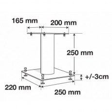 HIFI / HIFI / Stojan pro repro / Norstone Stylum S / Silver / 2ks