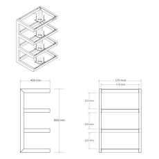 HIFI / HIFI / Hi-Fi stolek / Norstone:Esse Hifi / White / Oak