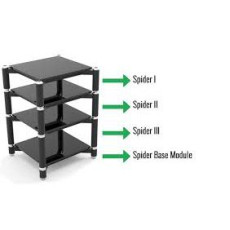 HIFI / HIFI / Hi-Fi stolek / Norstone:Spider 3 / Black / 36cm