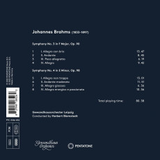 CD / Brahms Johannes / Symphonies 3&4 / Gewandhausorchester Leipzig