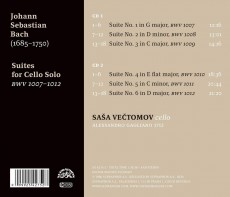 2CD / Bach J.S. / Cello Suites / Saa Vetomov / 2CD