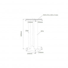 HIFI / HIFI / Stojan pro repro / Norstone Stylum Max / 2ks