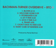 CD / Bachman Turner Overdrive / II