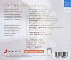 CD / Capella De La Torre / Da Pacem-Echo Der Reformation