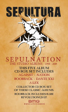 5CD / Sepultura / Sepulnation / Studio Albums 1998-2009 / Remastered / 5CD