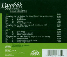 2CD / Dvok / Symphonies nos 1-2-3 / 2CD