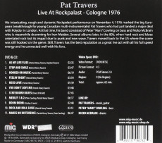 CD/DVD / Travers Pat / Live At Rockpalast Cologne 1976 / CD+DVD