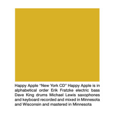 CD / Happy Apple / New York