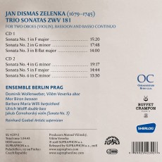 2CD / Zelenka J.D. / Trio Sonatas ZWV 181 / 2CD