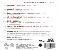 CD / Martin Bohuslav / Madrigals / Martin Voices