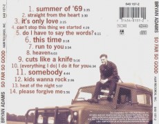 CD / Adams Bryan / So Far So Good