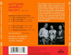 2CD / Mozart / Violin Concertos / Abbado / Carmignola / 2CD