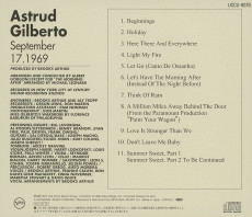 CD / Gilberto Astrud / September 17.1969 / Japan