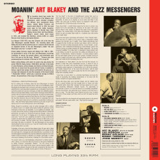 LP / Art Blakey & Jazz Messengers / Moanin' / Crystal Clear / Vinyl