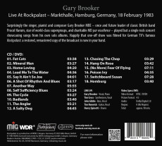 CD/DVD / Brooker Gary / Live at Rockpalast 1983 / CD+DVD / Digipack