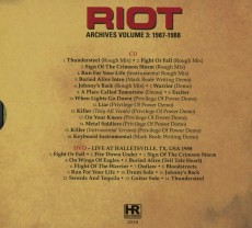 CD/DVD / Riot / Archives Vol.3:1987-1988 / CD+DVD