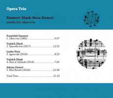CD / Opera Trio / Works For Oboe Trio / Emmert,Dlask,Nota,Demo