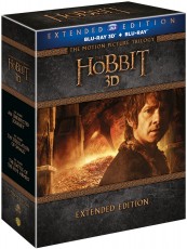 3D Blu-Ray / Blu-ray film /  Hobit 1-3 / Kolekce / Prodlouen verze / 3D+2D 15Blu-Ray