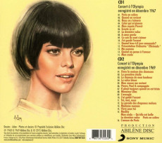 2CD / Mathieu Mireille / Live Olympia 67  /  69 / 2CD