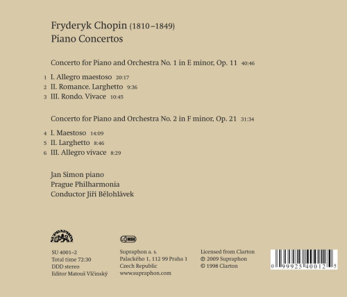 CD / Chopin Fryderyk / Piano Concertos