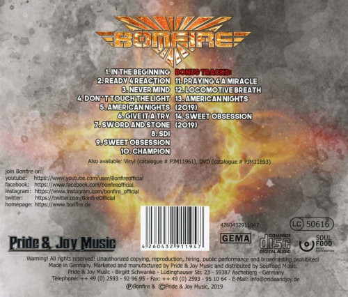 CD / Bonfire / Live On Holy Ground