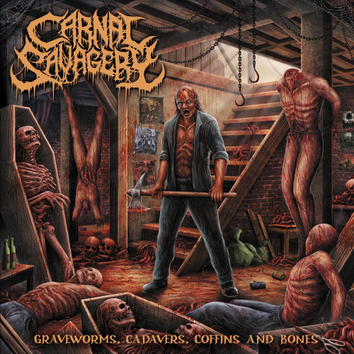LP / Carnal Savagery / Graveworms,Cadavers,Coffins And Bones / Vinyl
