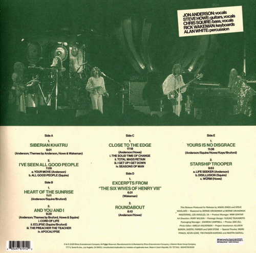 3LP / Yes / Live At The Rainbow / London 1972 / RSD 2025 / Vinyl / 3LP