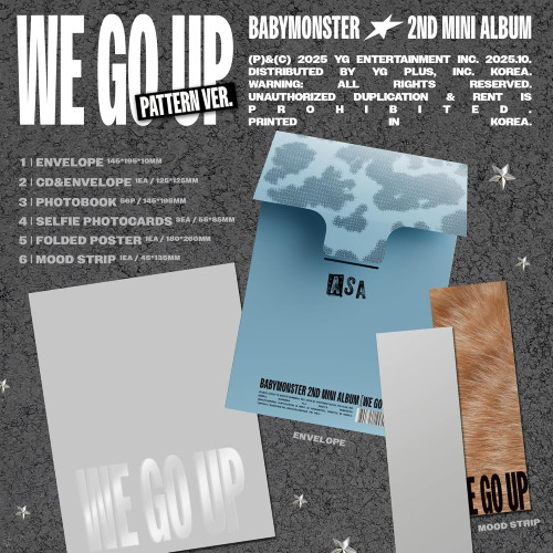 CD / Babymonster / We Go Up / Pattern-Rora