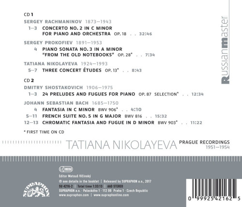 CD / Nikolayeva Tatiana / Prague Recordings
