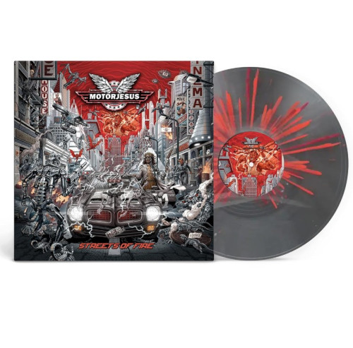 LP / Motorjesus / Streets Of Fire / Red Grey / Vinyl