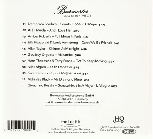 HQCD / Various / Burmester:Selection Vol.1