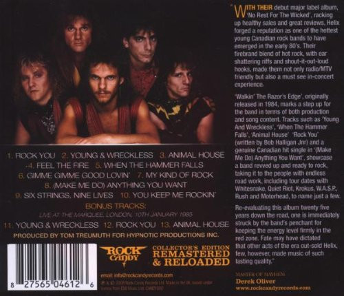 CD / Helix / Walkin' the Razor's Edge