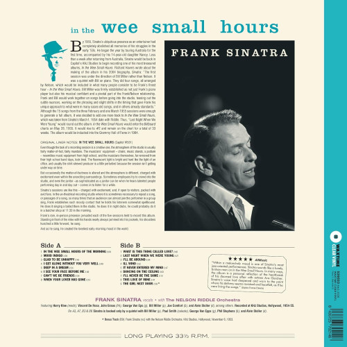 LP / Sinatra Frank / In The Wee Small Hours / Clear / Vinyl