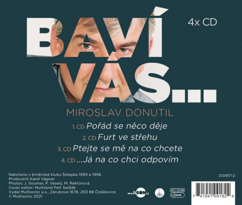 4CD / Donutil Miroslav / Bav� v�s...Miroslav Donutil / CD
