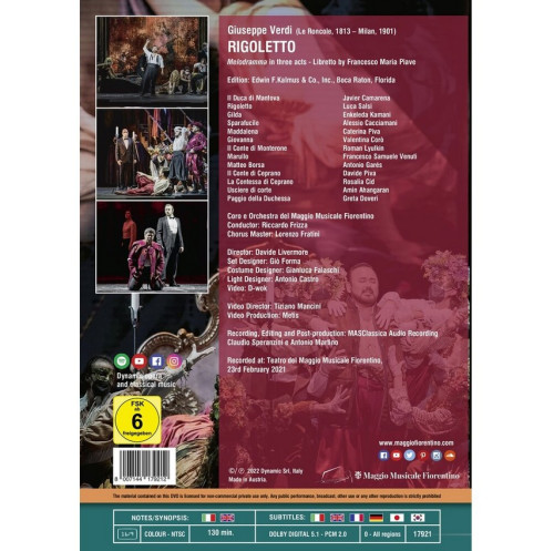 DVD / Verdi Giuseppe / Rigoletto / Wiener Philharmoniker