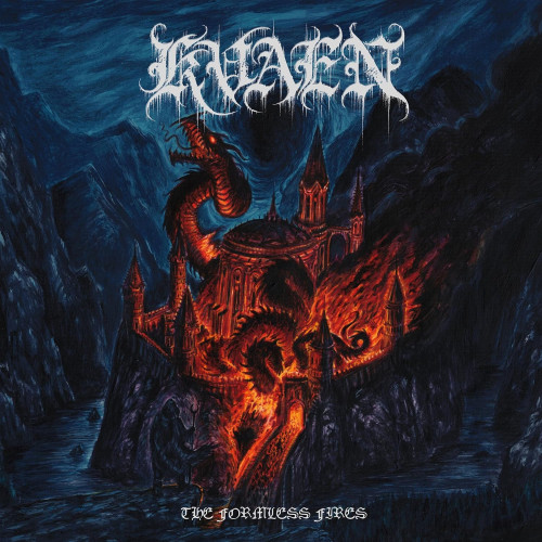 LP / Kvaen / Formeless Fire / Dark Midnight Blue Marbled / Vinyl