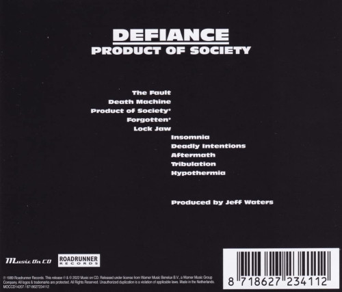 CD / Defiance / Product of Society