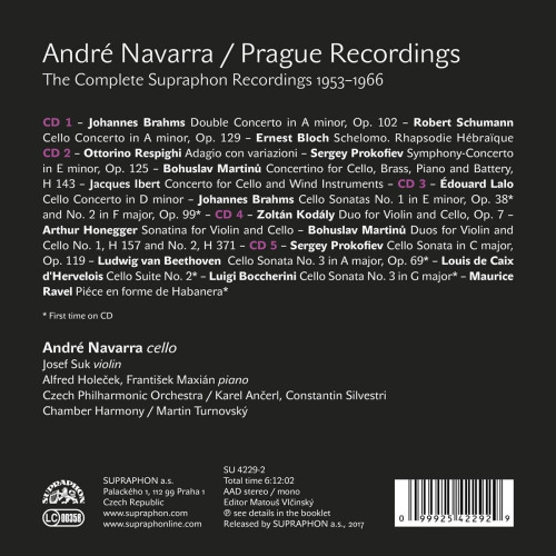 5CD / Navarra Andr� / Prague Recordings / 1953-1966 / 5CD