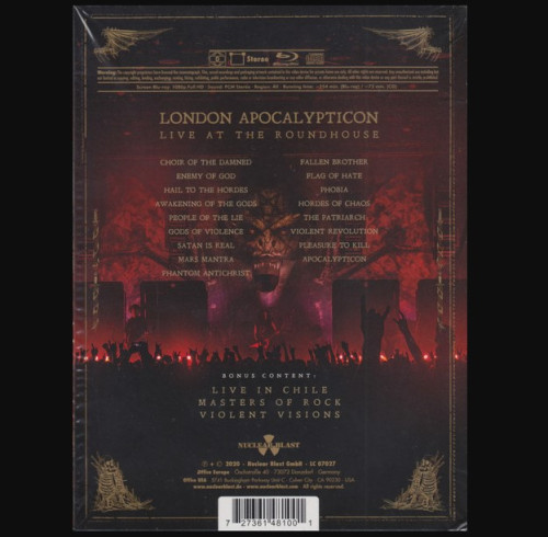 Blu-Ray / Kreator / London Apocalypticon: At The Roundhouse / BRD+CD
