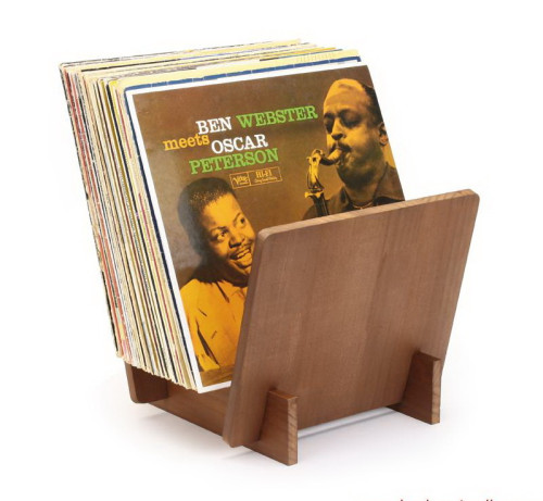 Gramofony / GRAMO / Stojan pro LP desky / Vinyly / Dynavox ST-40 / Bamboo Brown