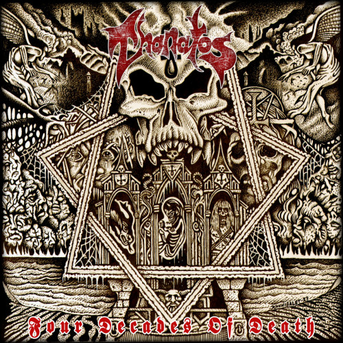 LP/DVD / Thanatos / Four Decades Of Death / Red / Vinyl+DVD