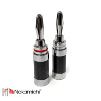 HIFIHIFI / Koncovky Nakamichi Banana Plugs N04072-Rhodium / 2ks