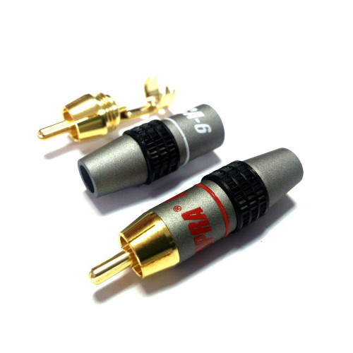 HIFI / HIFI / Konektor Supra RCA-6 / Koncovky RCA Cinch / 2ks